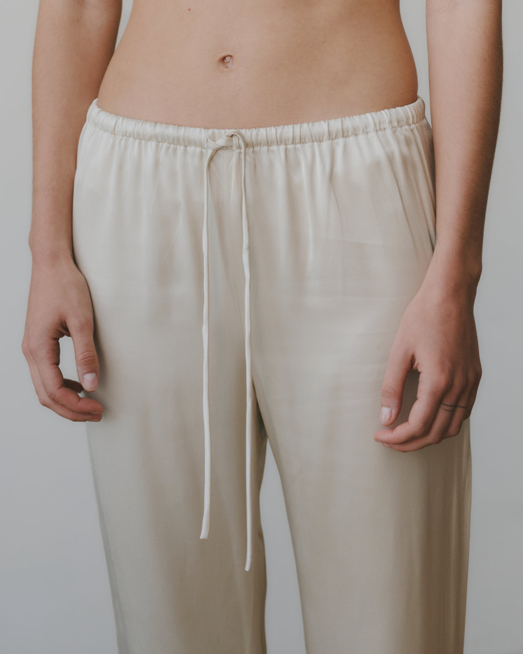 SILK DRAWSTRING PANT