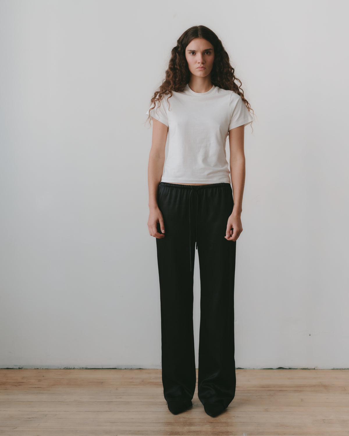 SILK DRAWSTRING PANT
