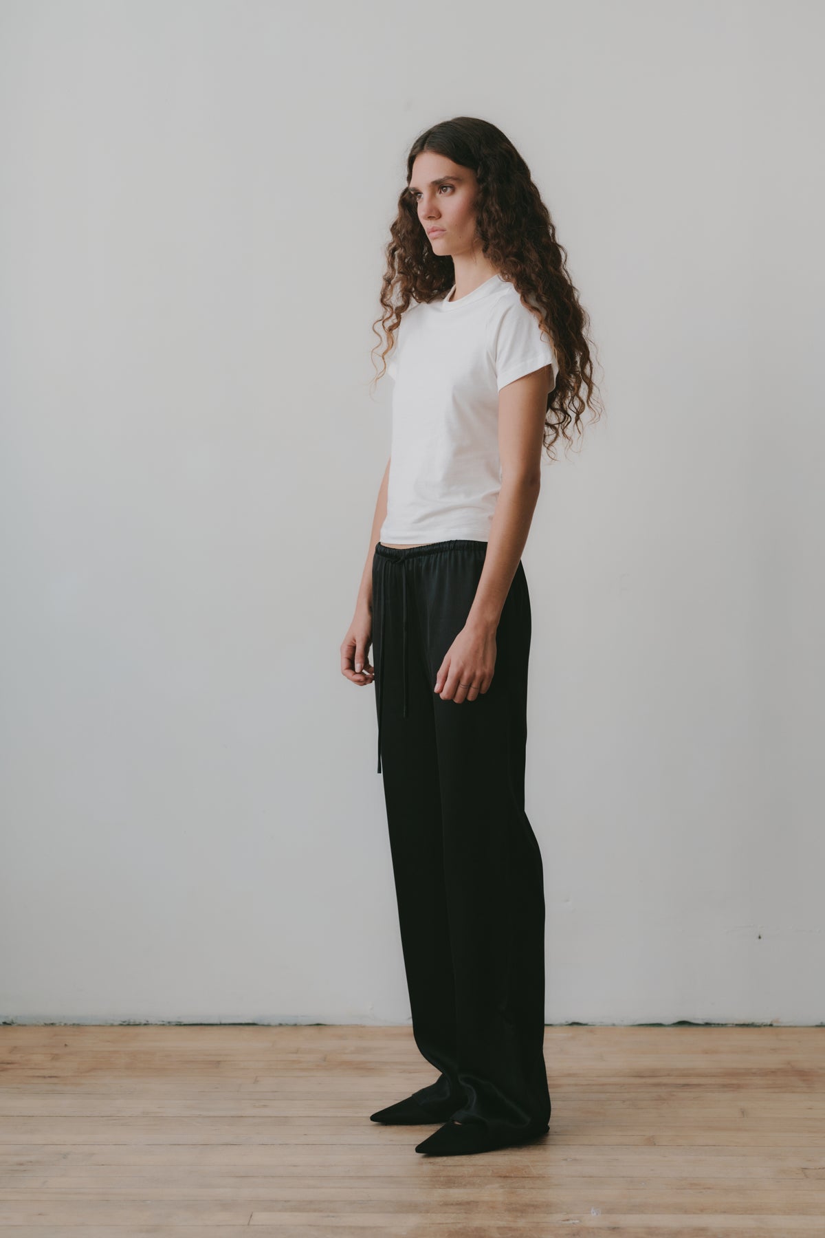 SILK DRAWSTRING PANT