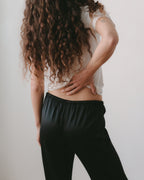 SILK DRAWSTRING PANT